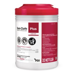 Sani-Cloth®Plus Germicidal Wipe Disinfectant Cleaner, Non-Sterile Canister