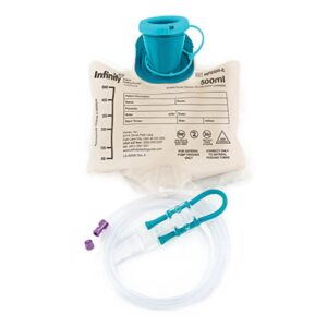 Enteral Feeding Pump Bag Set with ENFit®Connector Infinity®500 mL Silicone NonSterile