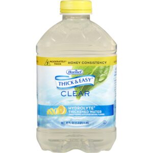 Thickened Water Thick & Easy® Hydrolyte® 46 oz. Bottle Lemon Flavor Liquid IDDSI Level 3 Moderately Thick/Liquidized