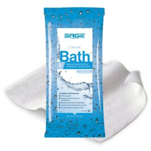 Comfort Bath®Unscented Rinse-Free Bath Wipe