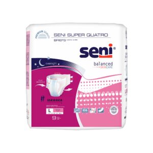 Seni® Super Quatro Severe Absorbency Incontinence Brief, Large