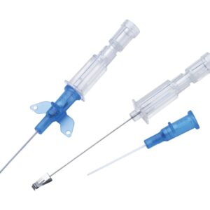 Peripheral IV Catheter Introcan Safety®24 Gauge 3/4 Inch FEP Polymer Winged Hub Non Blood Control Passive Safety