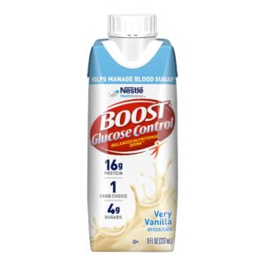 Oral Supplement Boost Glucose Control®Very Vanilla Flavor, Liquid 8 oz. Carton