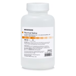 McKesson Saline Irrigation Solution, 250 mL Bottle