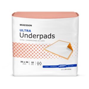 McKesson Ultra Heavy Absorbency Underpad, 30 x 36 Inch