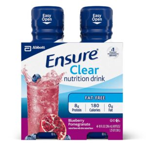 Ensure® Clear Therapeutic Nutrition, Blueberry Pomegranate, 10-ounce bottle