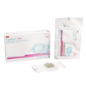 3M™ Tegaderm™ I.V. Dressing with CHG (Chlorhexidine Gluconate) / Film 3 1/2 X 4 1/2 Inch Sterile