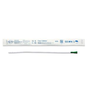 Urethral Catheter Cure Catheter®Straight Tip Uncoated PVC 14 Fr. 16 Inch