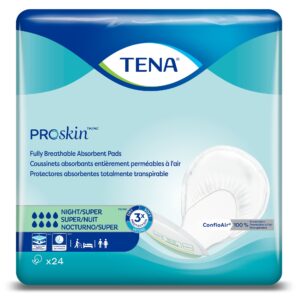 TENA ProSkin™ Incontinence Liner, Night Super 27 Inch Length, Heavy Absorbency, Dry-Fast Core™ One Size Fits Most