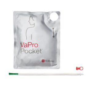 VaPro™ Intermittent Catheter Tray Plus Pocket®Straight Tip 14 Fr.