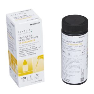 McKesson Consult™ Urinalysis Reagent for use with McKesson 120 / McKesson Consult U120 Ultra Urine Analyzer, Bilirubin, Blood, Glucose, Ketone, Leukocytes, Nitrite, pH, Protein, Specific Gravity and Urobilinogen tests