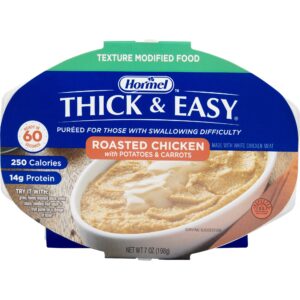 Thick & Easy®Roasted Chicken with Potatoes and Carrots Purée Thickened Food, 7-ounce Tray