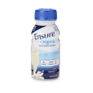 Ensure®Oral Supplement, Original Shake Vanilla Flavor, Liquid 8 oz. Bottle