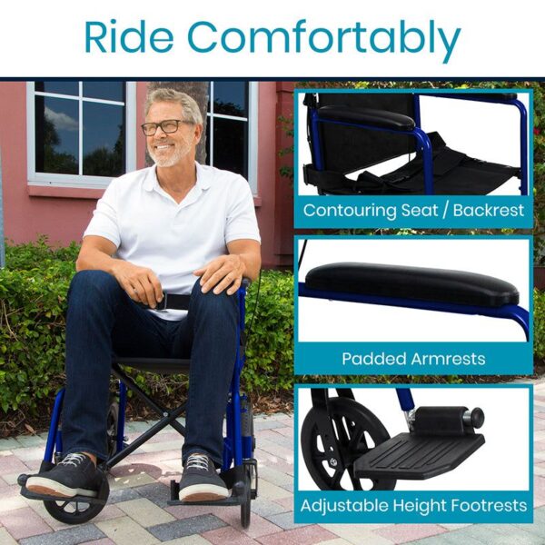 Vive Health Transport Wheelchair - Image 2