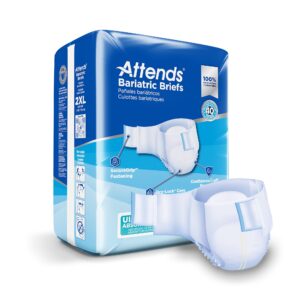 Attends® Bariatric Incontinence Brief Adult 2X-Large Unisex Disposable Heavy Absorbency