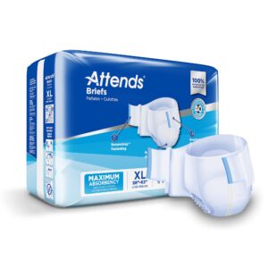 Attends® Incontinence Brief Adult X-Large Unisex Disposable Heavy Absorbency