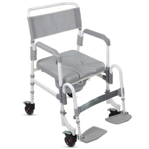 Vive Health Shower Commode 3-in-1 Transport Chair