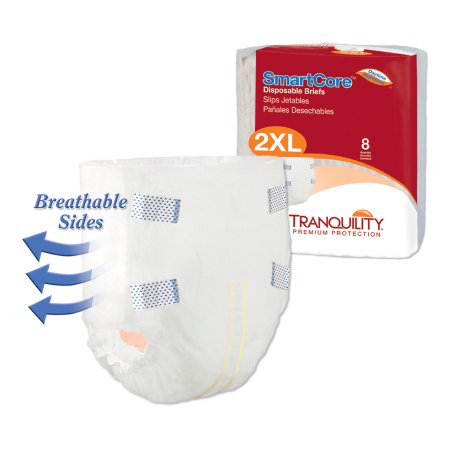 Tranquility Incontinence Brief SmartCore™ Adult 2X-Large Unisex Disposable Heavy Absorbency, CS/32 - Image 2