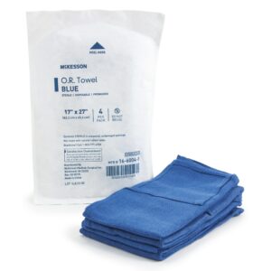 Surgical Towel McKesson 17 W X 27 L Inch Blue Sterile, CS/80