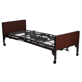 Dynarex Full Electric Homecare Bed w/Half Rail & Foam Homecare Mattress