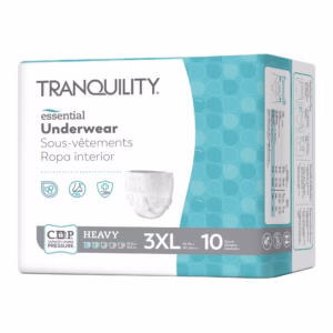 Tranquility® Essential Heavy Absorbency Disposable Underwear, 3XL (75"-95")